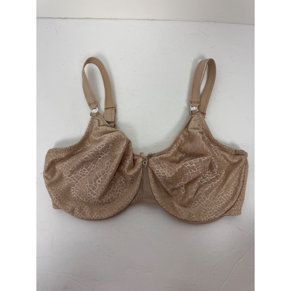 Chantelle C Magnifique Seamless Unlined Minimizer Bra Nude Lace 36DDD 1891